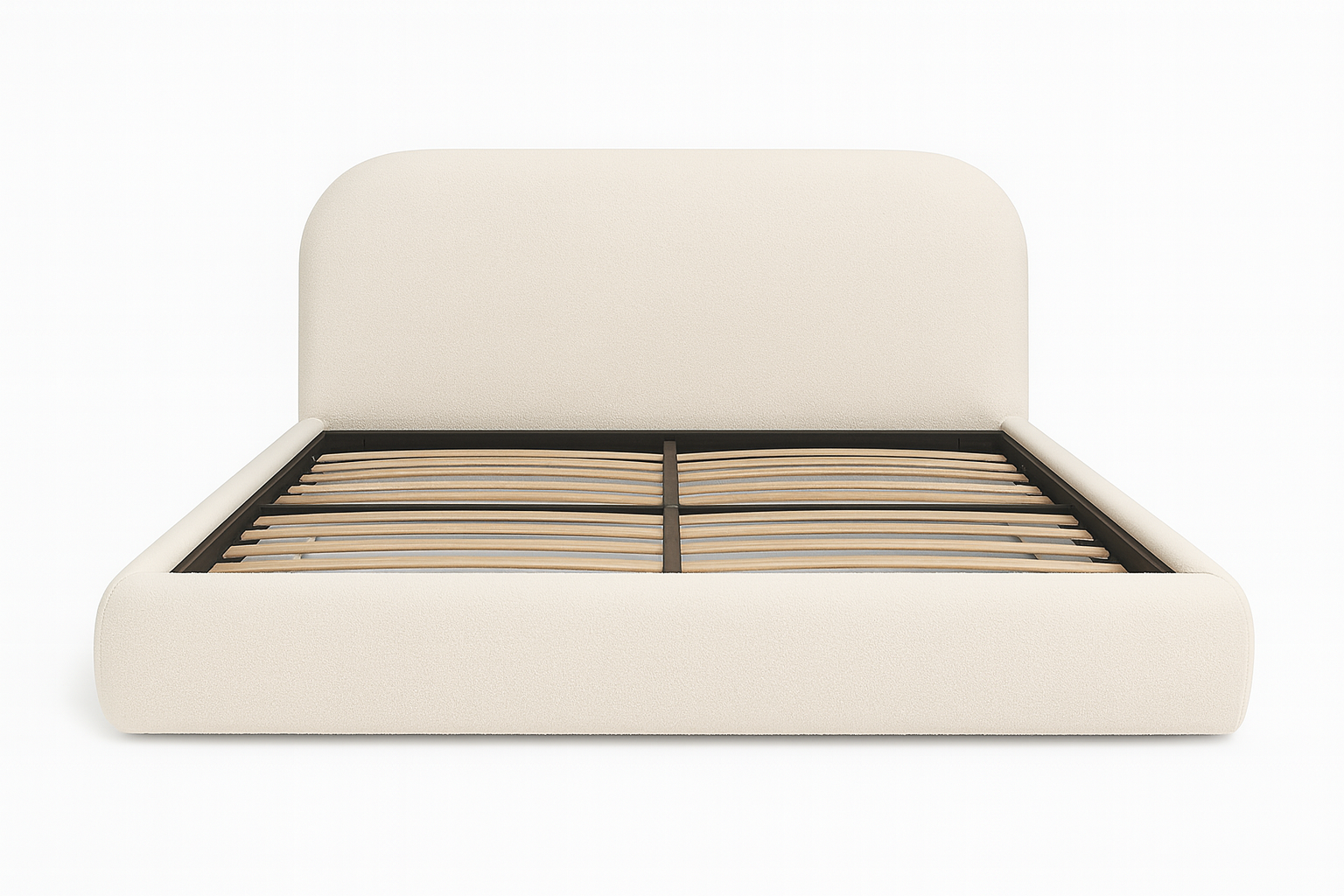 Marais Frame Upholstered Bed (Off-White) – King & Queen