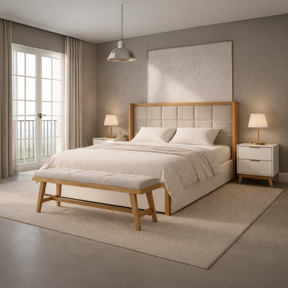 Arbore Calyx Luxury Solid Wood Bench | Vellora Collection by DF2H