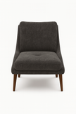 Obsidian Armchair — Modern Fabric Accent Chair (Beige & Grey)