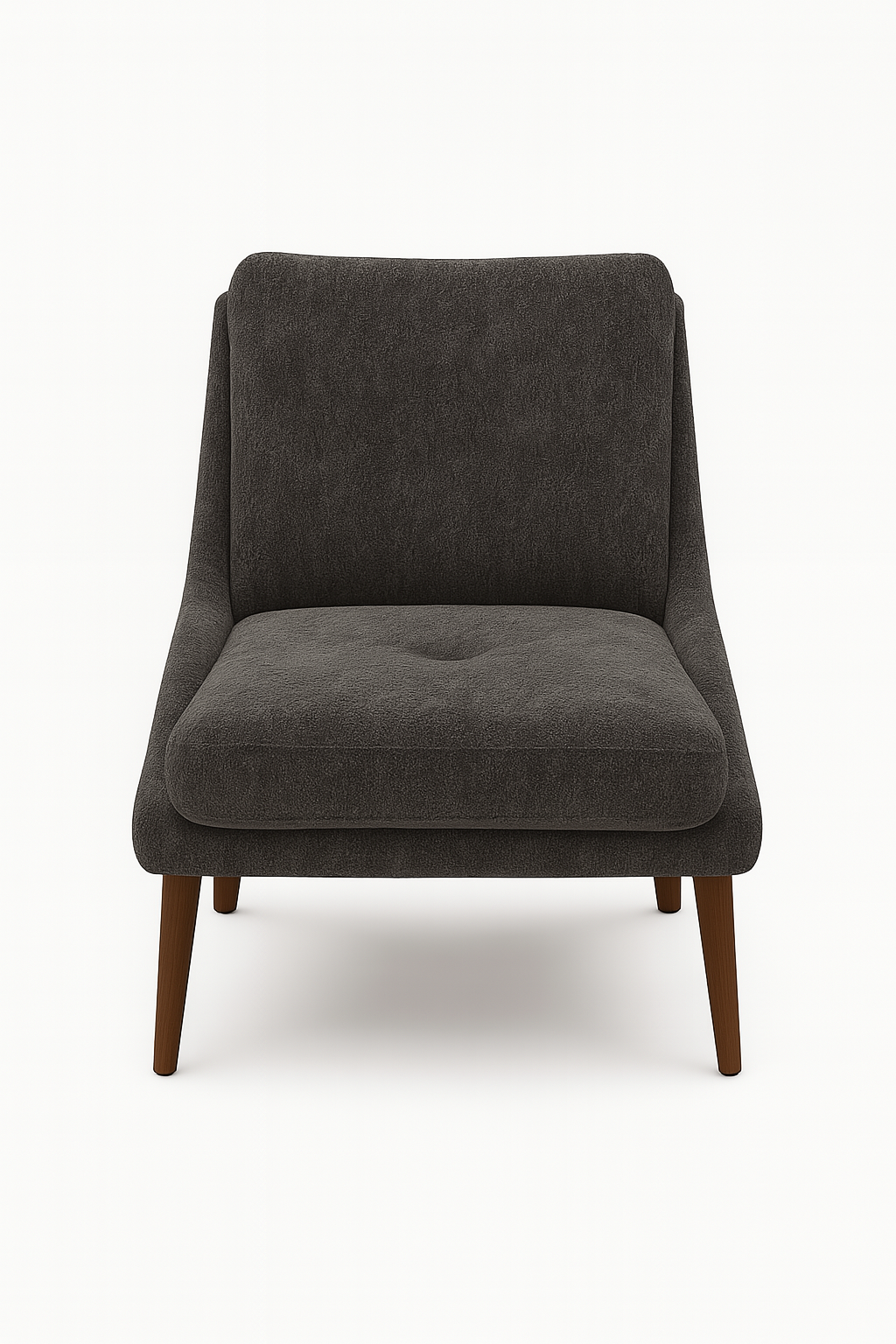 Obsidian Armchair — Modern Fabric Accent Chair (Beige & Grey)