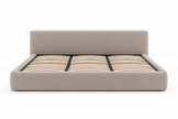 Alto Upholstered Bed — King & Queen (Beige & Light Brown)