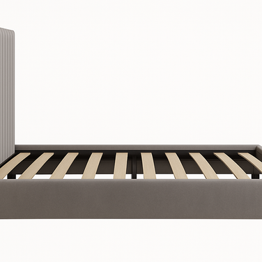 سرير Bastion المنجد (رمادي | بيج) - مقاس كينج وكوين
