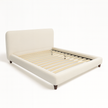 Solterra Upholstered Bed (Off-White) – King & Queen