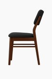 LoomRest Dining Chair — Handloom Upholstery (Beige & Grey)