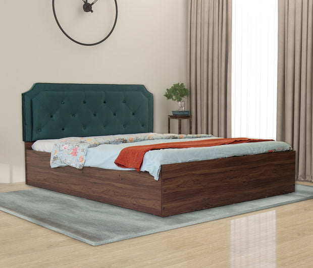 Citta Queen Bed – Leatherette Upholstered Bed with Box Storage – DF2H
