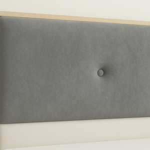 Noir King Size Upholstered Bed with Box Storage