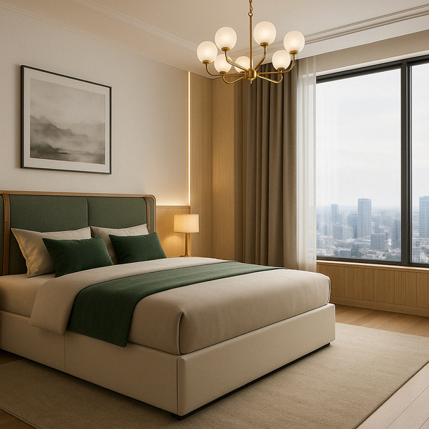 Premium Fabric Upholstery – Clover Bed Close-up