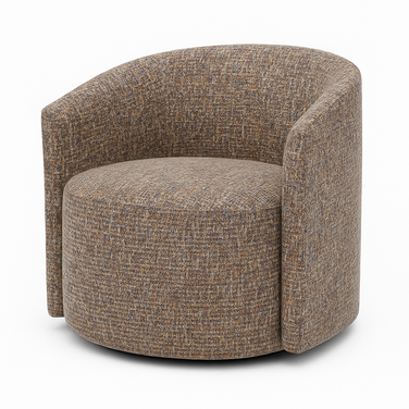 Loma Armchair - Modern Fabric Accent Chair (Dull Brown)