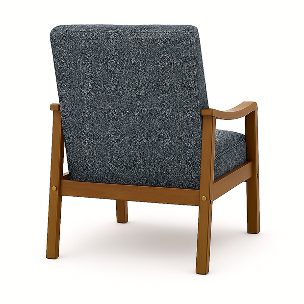 Frame Armchair — Modern Fabric Accent Chair (Grey)