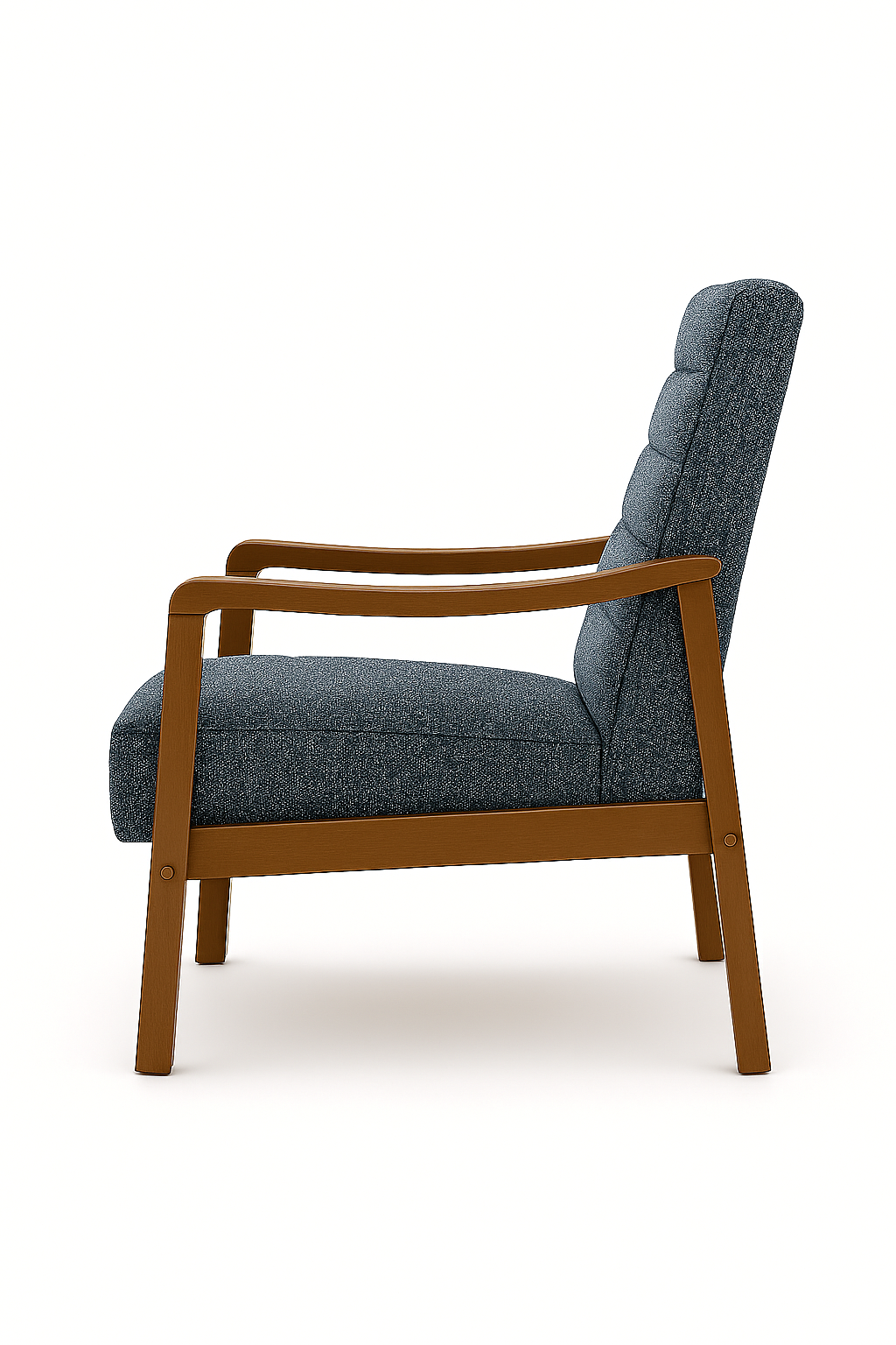 Frame Armchair — Modern Fabric Accent Chair (Grey)