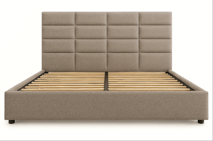 Drift Upholstered Bed — King & Queen