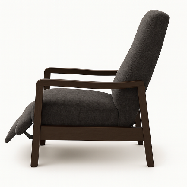 Cove Modern Fabric Recliner — Grey