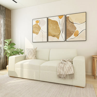 أريكة أتيليه ثلاثية المقاعد (بيج)