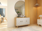 Echo Sideboard (Cream, Solid Wood) – Modern Storage Cabinet