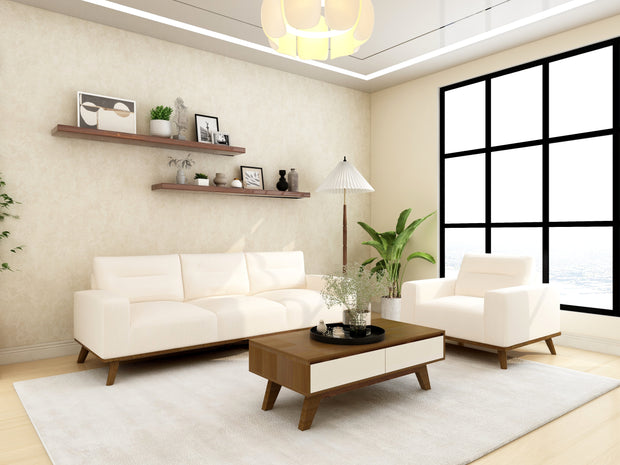 Loom 3-Seater Sofa (Beige) – With or Without Lounger