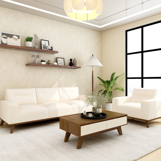 Loom 3-Seater Sofa (Beige) – With or Without Lounger