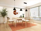 Tranquil Renewal — 9-Piece Premium Home Furniture Combo (Cream & Walnut)