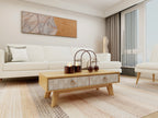 Tranquil Renewal — 9-Piece Premium Home Furniture Combo (Cream & Walnut)