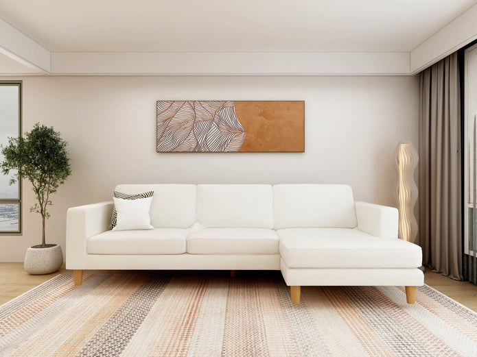 Tranquil Renewal — 9-Piece Premium Home Furniture Combo (Cream & Walnut)