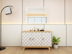Tranquil Renewal — 9-Piece Premium Home Furniture Combo (Cream & Walnut)