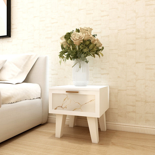 طاولة جانبية روما (درجين) - بيج