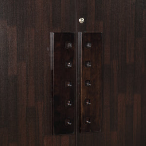 Prophasis 3-Door Engineered Wood Wardrobe – Modern Bedroom Almirah with Shelves & Hanging Space