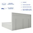 Luna Bed With Premium Fabric And Box Storage - King Bed