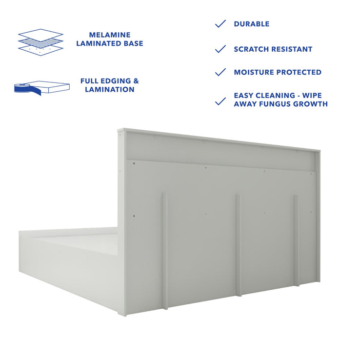 Autumn Bed With Premium Fabric And Box Storage - King Bed