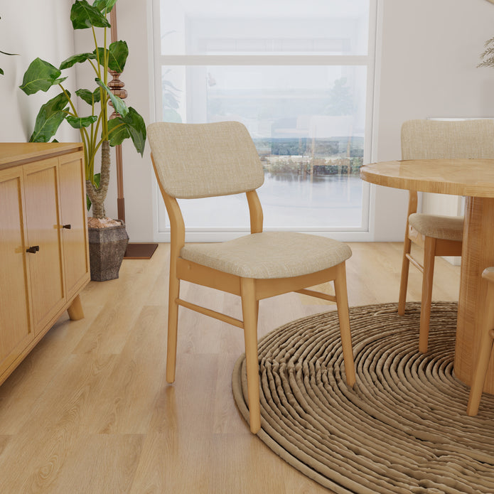 Terra Lume — 9-Piece Home Furniture Combo (Honey Ash & Dull Brown)