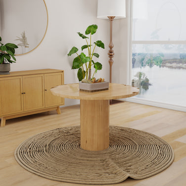 Terra Lume Collection – Orla Dining Table | Solid Wood 4-6 Seater