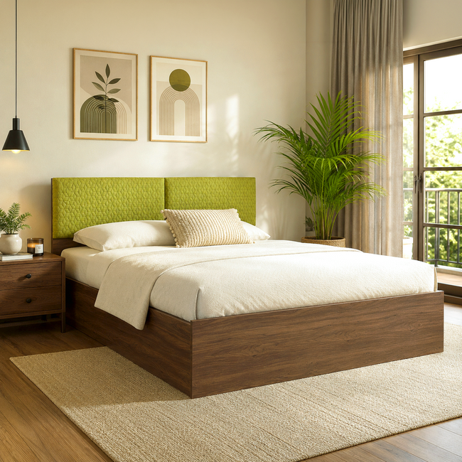 Lush Deluxe Queen Bed White Base With Box Storage (Non-Woveen)