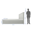 Clementine Bed With Premium Fabric And Box Storage - King Bed