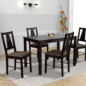 Ananke 4 Seater Solid Wood Dining Set
