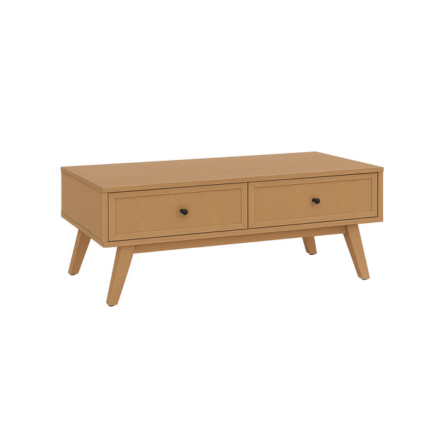 Amara Coffee Table (Honey Ash) — Solid Wood Center Table