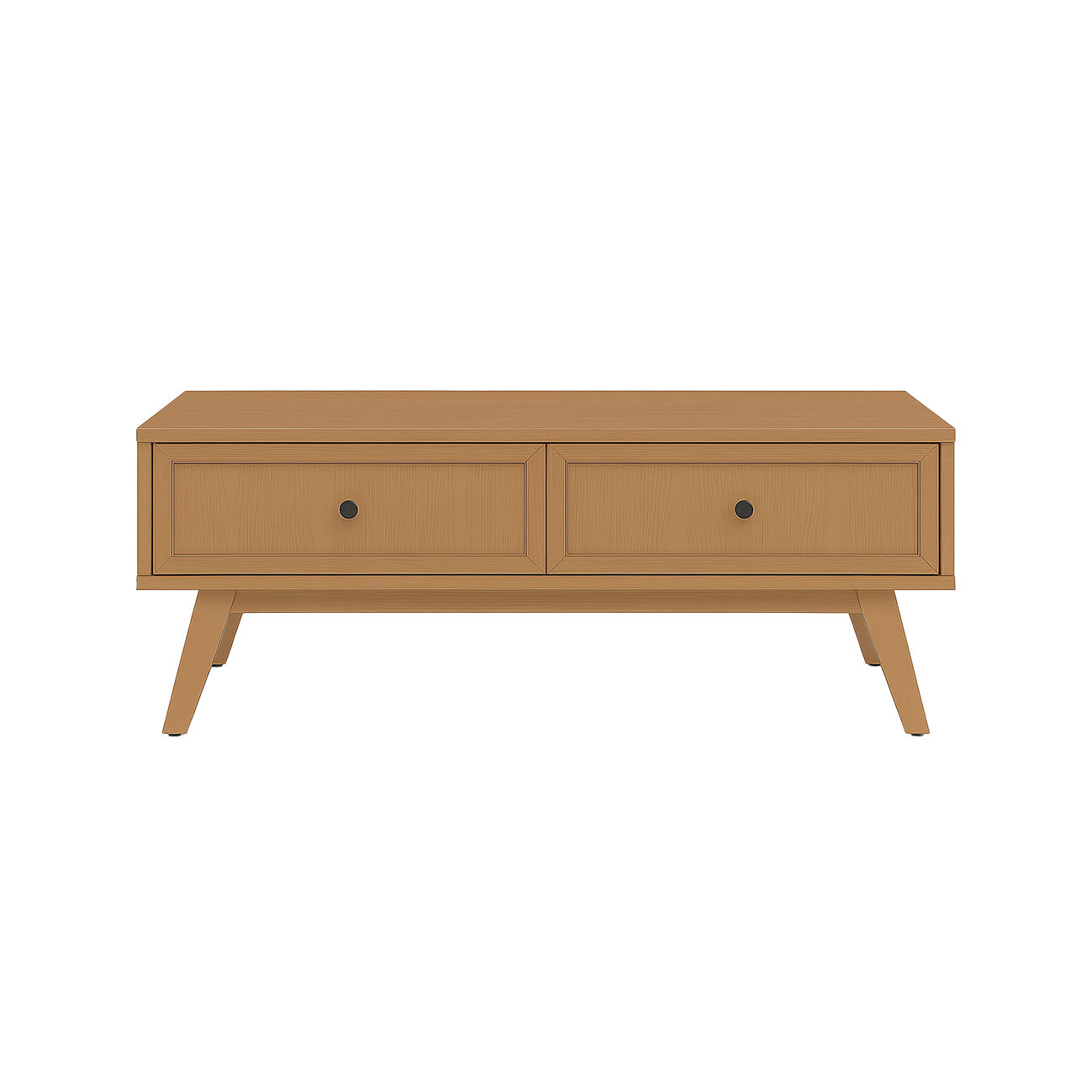 Amara Coffee Table (Honey Ash) — Solid Wood Center Table