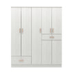 Ren 5-Door Engineered Wood Wardrobe – Spacious Bedroom Almirah with Shelves