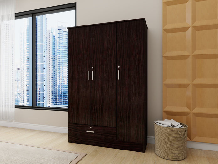 Yumako Harmony Bedroom Set – Queen Bed, Wardrobe & Bedside Table