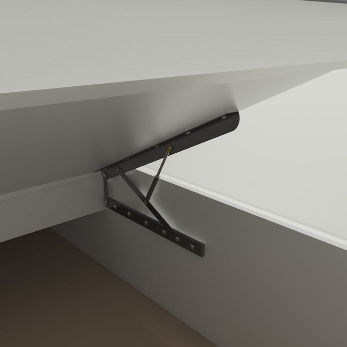 Viveka Queen Bed – Leatherette Upholstered with Box Storage