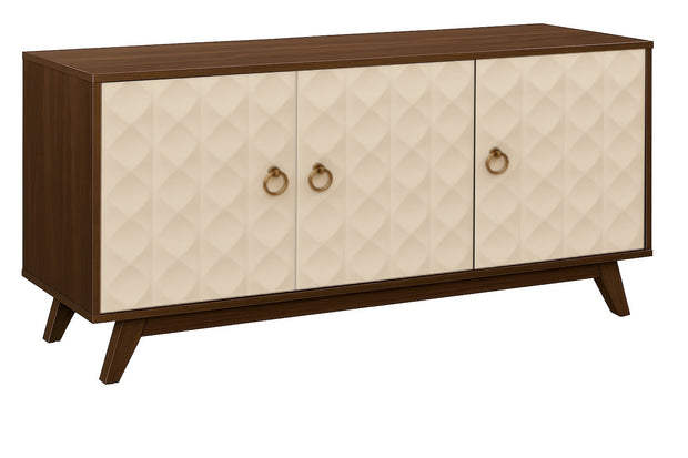 Echo Sideboard (Cream, Solid Wood) – Modern Storage Cabinet