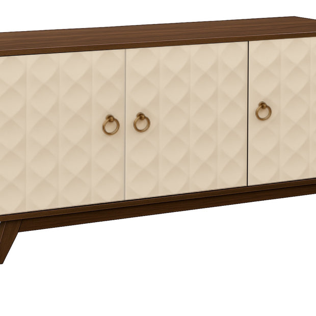 Echo Sideboard (Cream, Solid Wood) – Modern Storage Cabinet