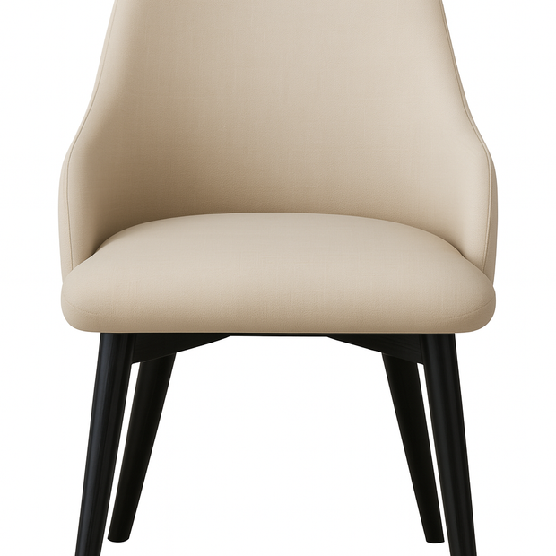 Posh Dining Chair – Beige | Modern Upholstered Comfort