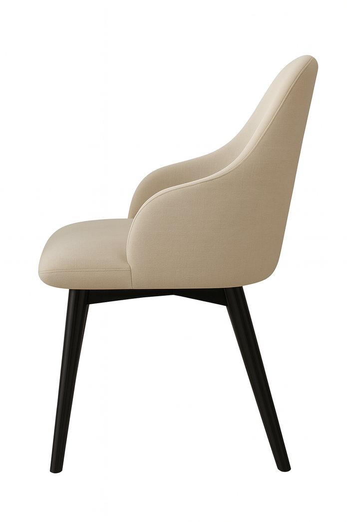 Posh Dining Chair – Beige | Modern Upholstered Comfort