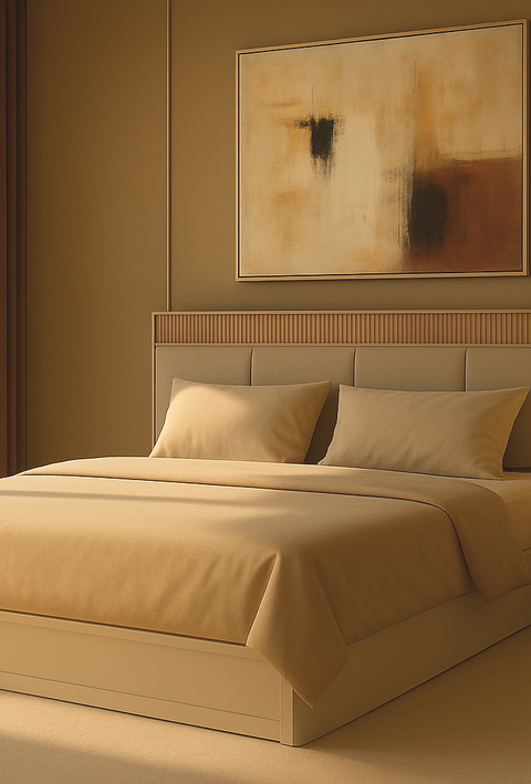 Volare Box Storage Bed – Open View with Fabric Finish