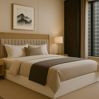 Modern Fabric Bed Design by DF2H