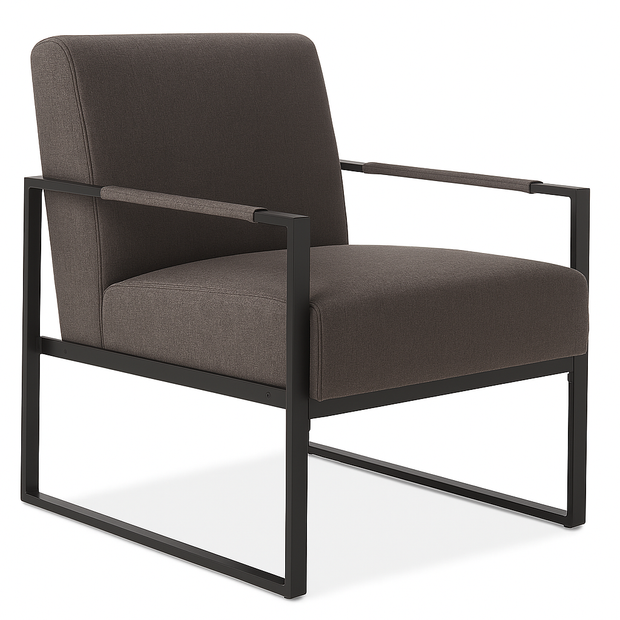 Rue Armchair – Grey | Modern Lounge Chair with Sculpted Comfort