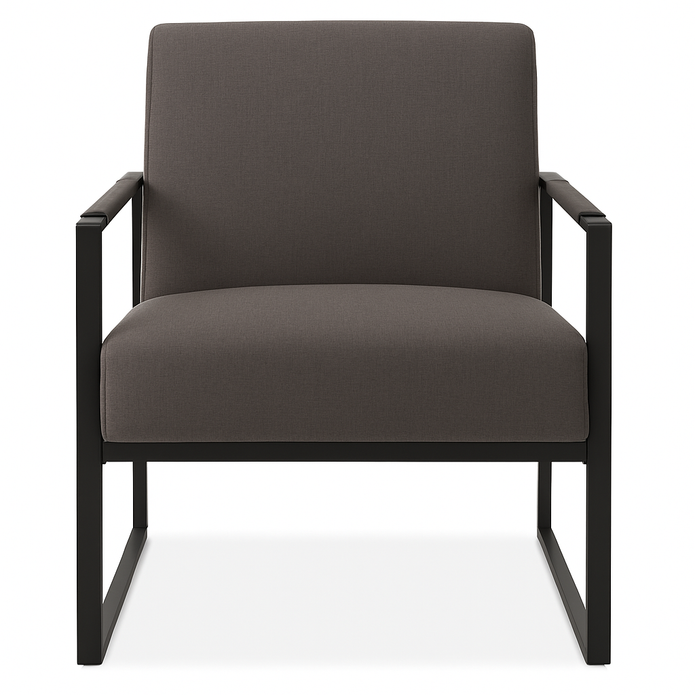 Rue Armchair – Grey | Modern Lounge Chair with Sculpted Comfort