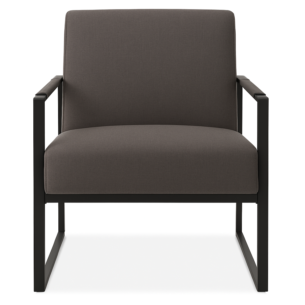 Rue Armchair – Grey | Modern Lounge Chair with Sculpted Comfort