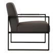 Rue Armchair – Grey | Modern Lounge Chair with Sculpted Comfort