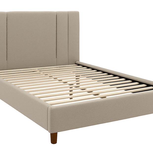 Harbor Upholstery Bed – Grey | Modern Tufted Headboard Bed