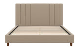 Harbor Upholstery Bed – Grey | Modern Tufted Headboard Bed